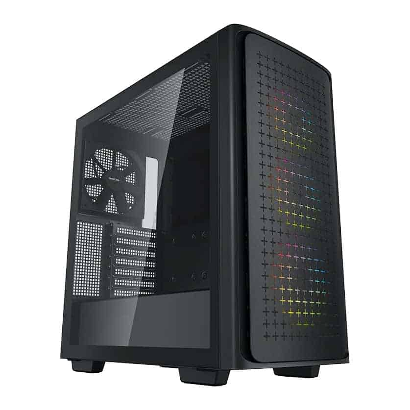 DeepCool CK560 Tempered Glass Black Mid Tower Gaming Case inc 3x ARGB Fans